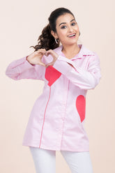 RED HEART APPLIQUE SHIRT